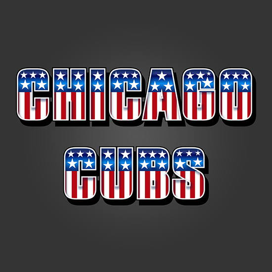 Chicago Cubs American Captain Logo vinyl decal